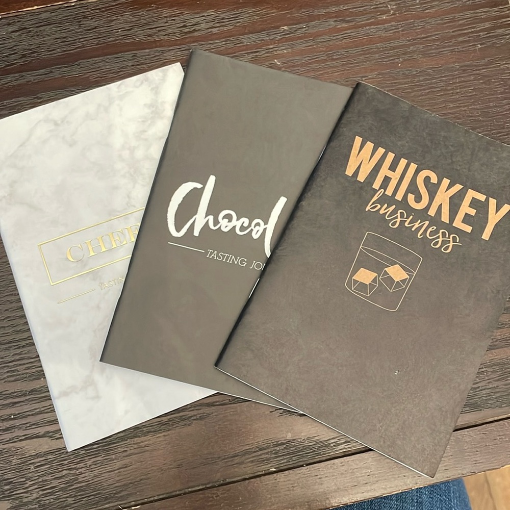 Tasting Journals- whiskey, chocolate and cheese